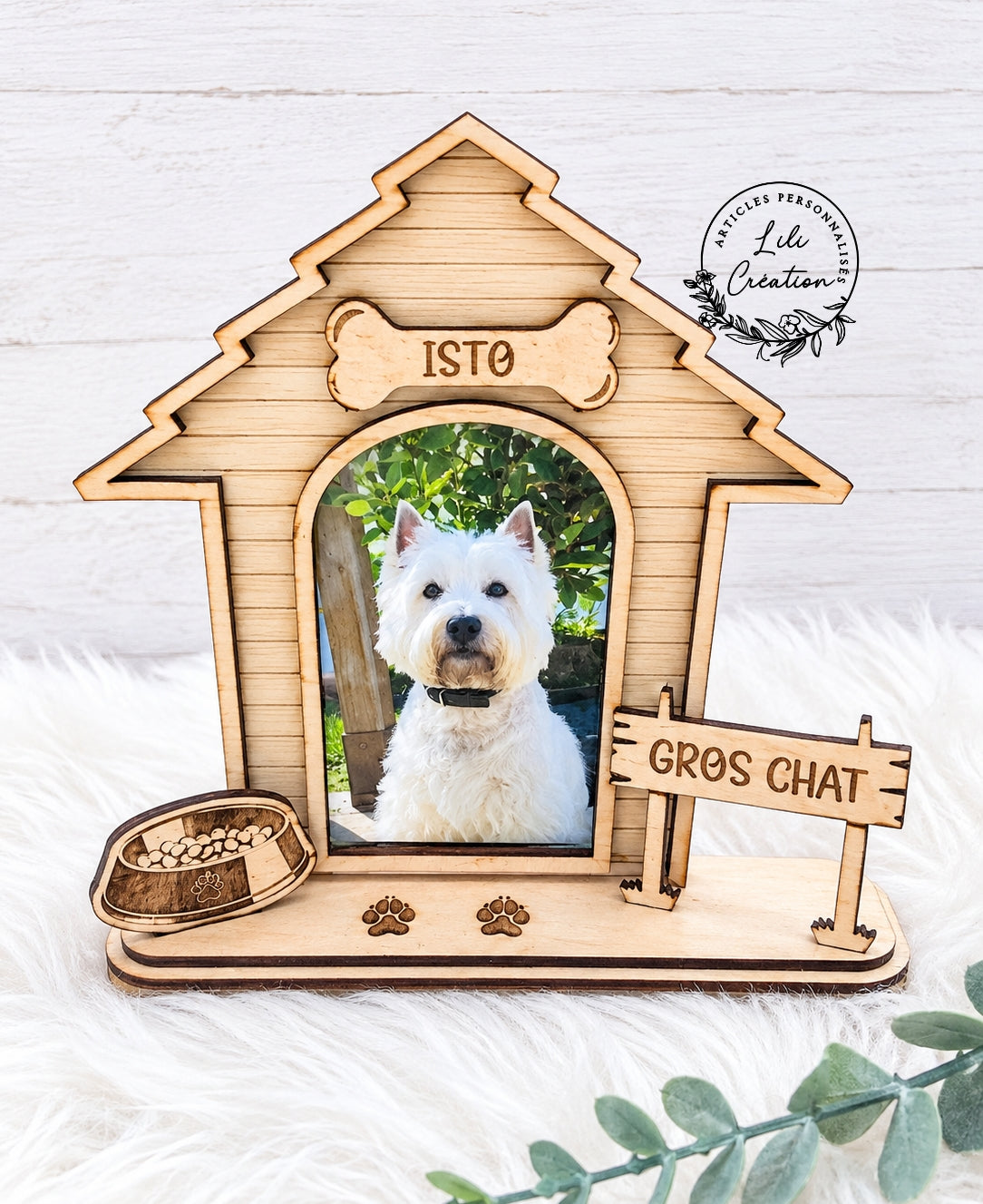 Cadre niche de chien