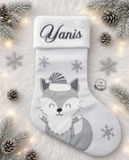 Bottes de Noël grise - Renardeau