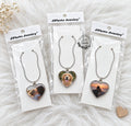 Collier pendentif cœur 1 face