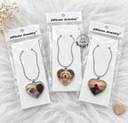 Collier pendentif cœur 1 face