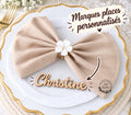 Marques places personnalisés en bois