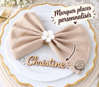 Marques places personnalisés en bois