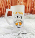 Chope givrée personnalisée – “À la tienne Papa / Papy”