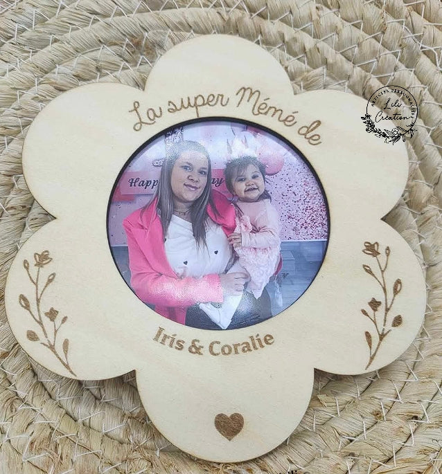 Magnet personnalisé – La Super [Mamie] en fleurs !