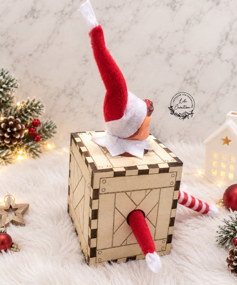 Boîte de livraison d’elfe du Père Noël