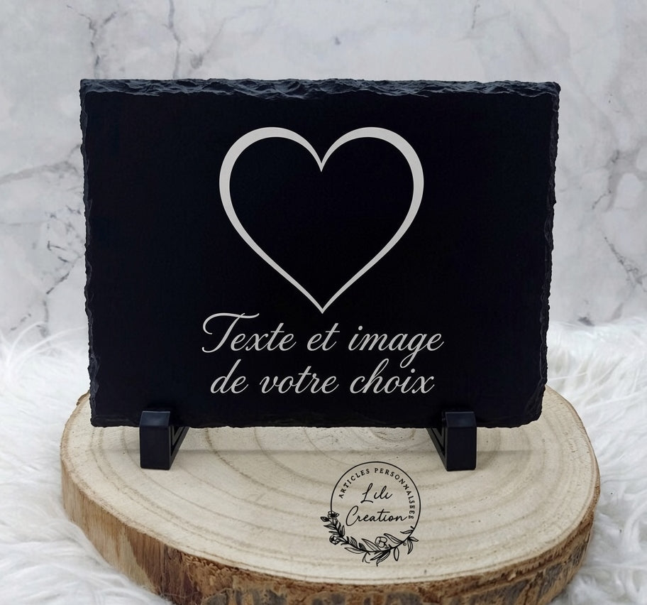 Ardoise personnalisée avec photo, logo ou texte
