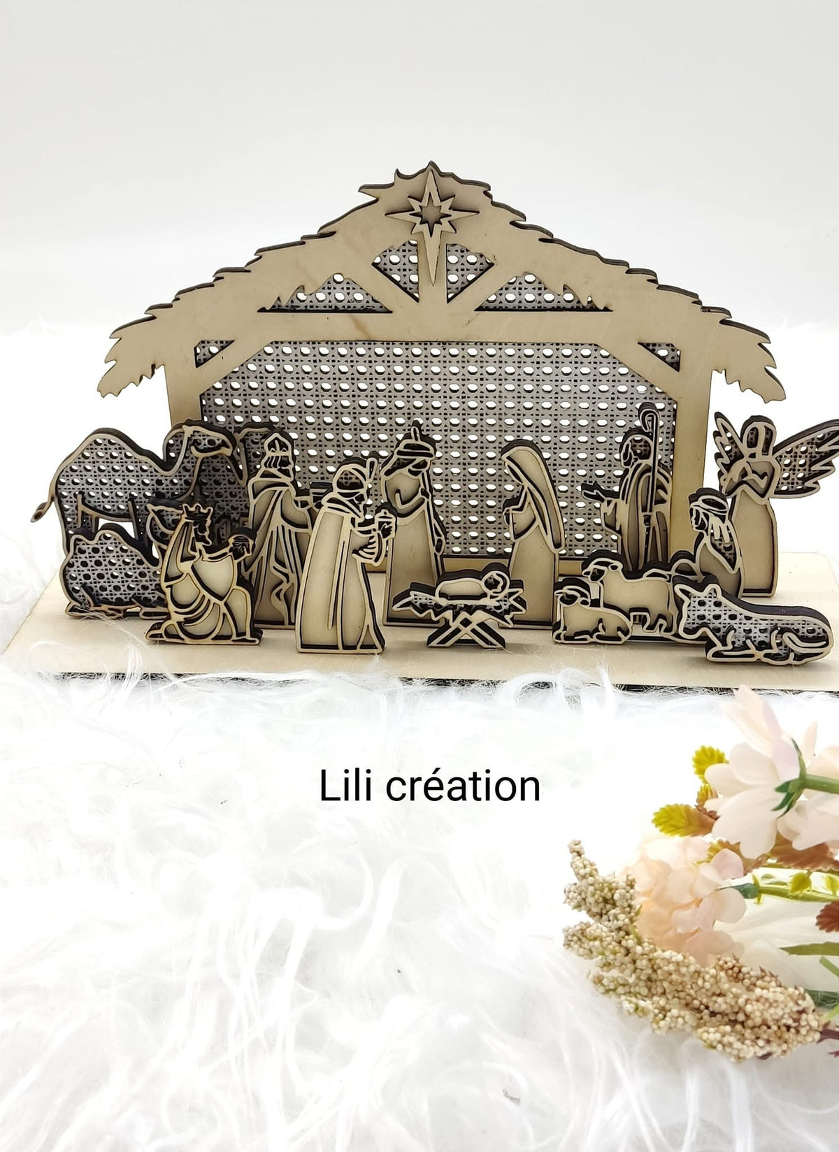 Crèche de la nativité moderne