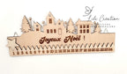 Décompte de Noël en bois – Maisons de Noël ou Crèche de Nativité