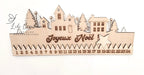 Décompte de Noël en bois – Maisons de Noël ou Crèche de Nativité