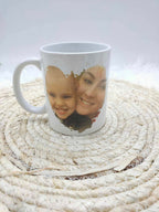 Mug contour cœur en aquarelle