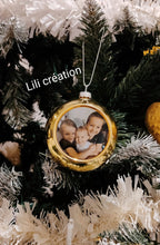 Boule de Noël personnalisée avec photo