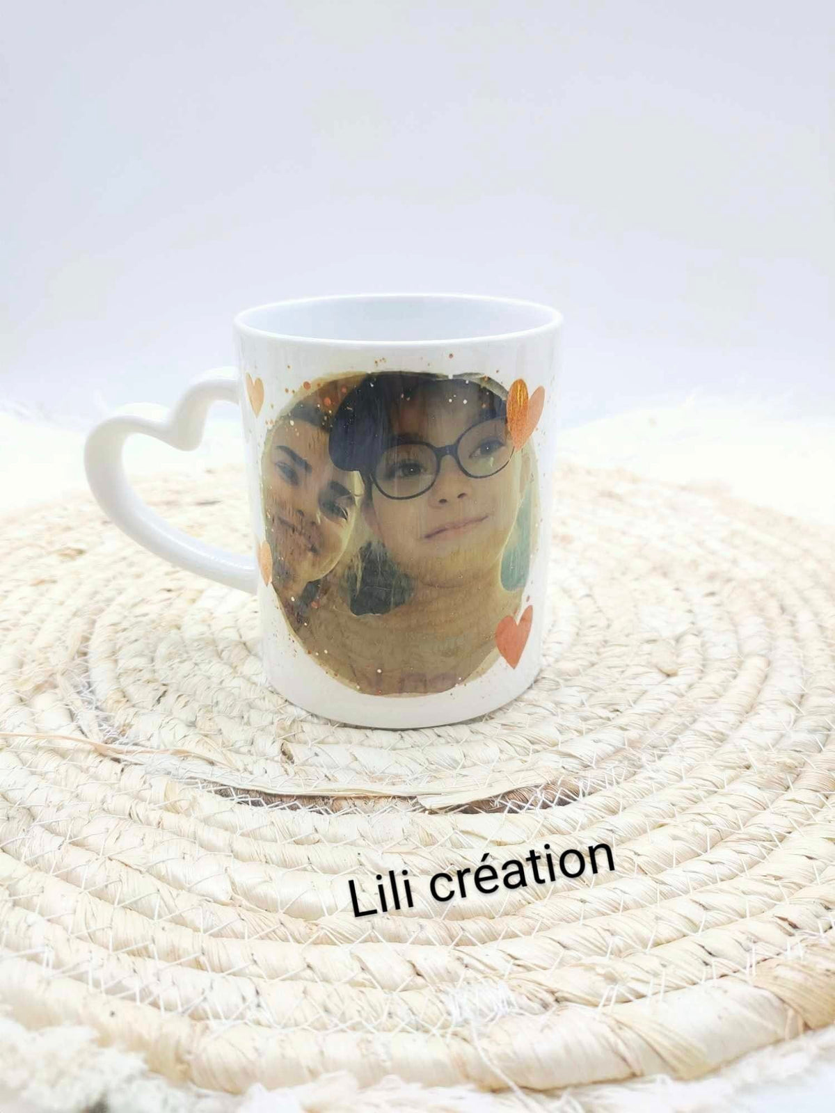 Mugs cadre cœurs