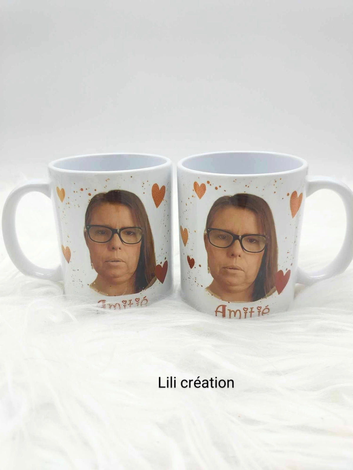 Mugs cadre cœurs