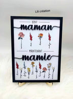 Cadre personnalisé – L’histoire d’une maman devenue mamie