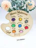 Palette de peinture - Merci Maîtresse / Maître personnalisée