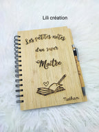 Carnet de notes personnalisé "Les petites notes d'un(e) super .."