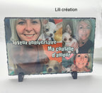 Votre photo sur ardoise personnalisée !