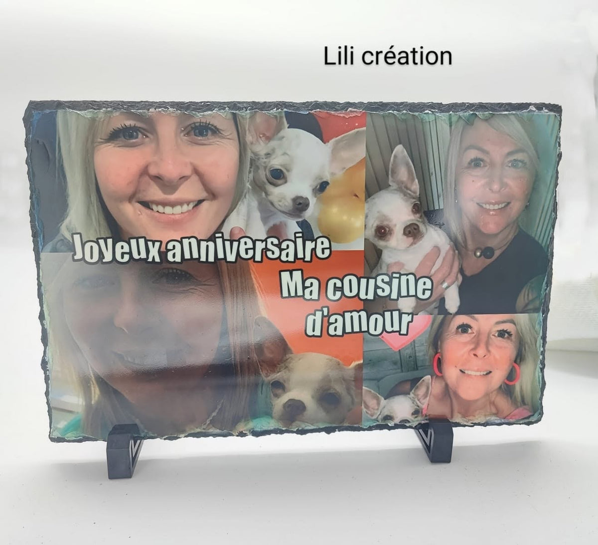 Votre photo sur ardoise personnalisée !