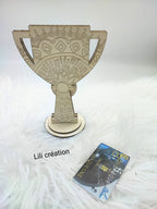 Porte carte Trophée pour coach, maître nageur ...