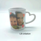 Mugs cadre cœurs