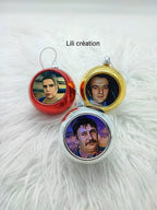 Boule de Noël personnalisée avec photo