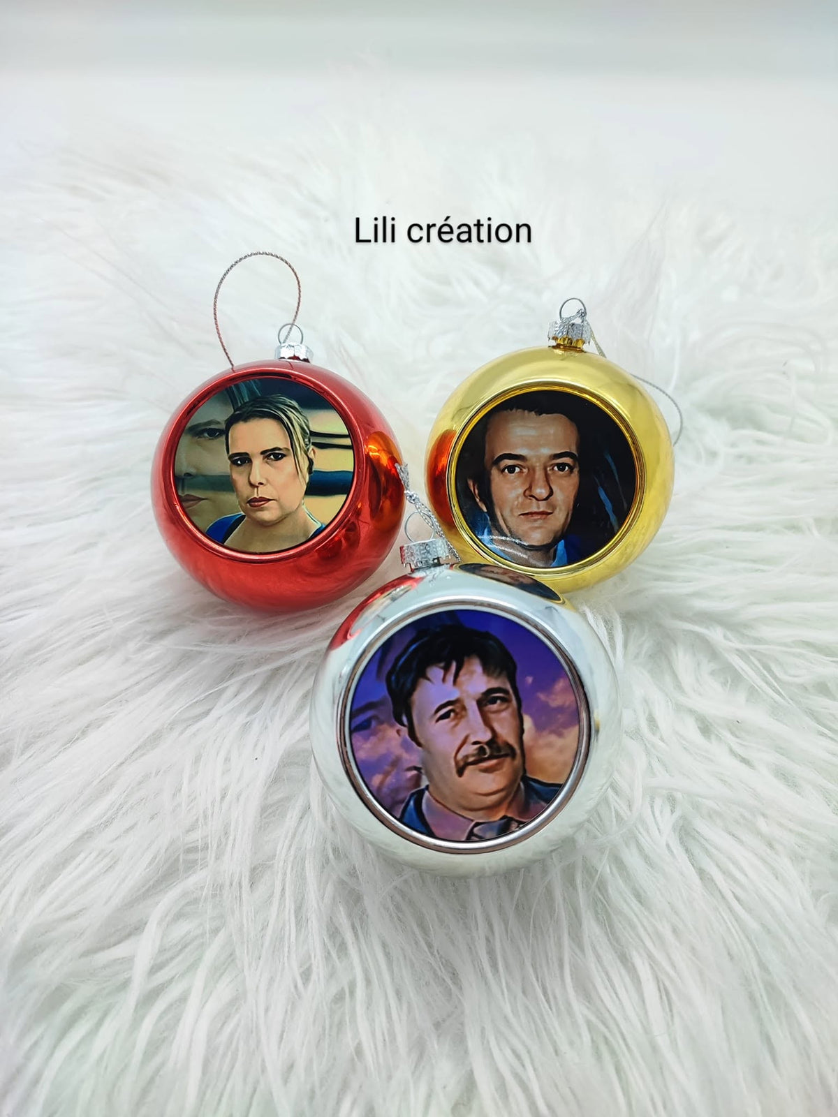 Boule de Noël personnalisée avec photo