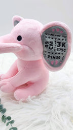 Peluche éléphant personnalisée - Plusieurs coloris