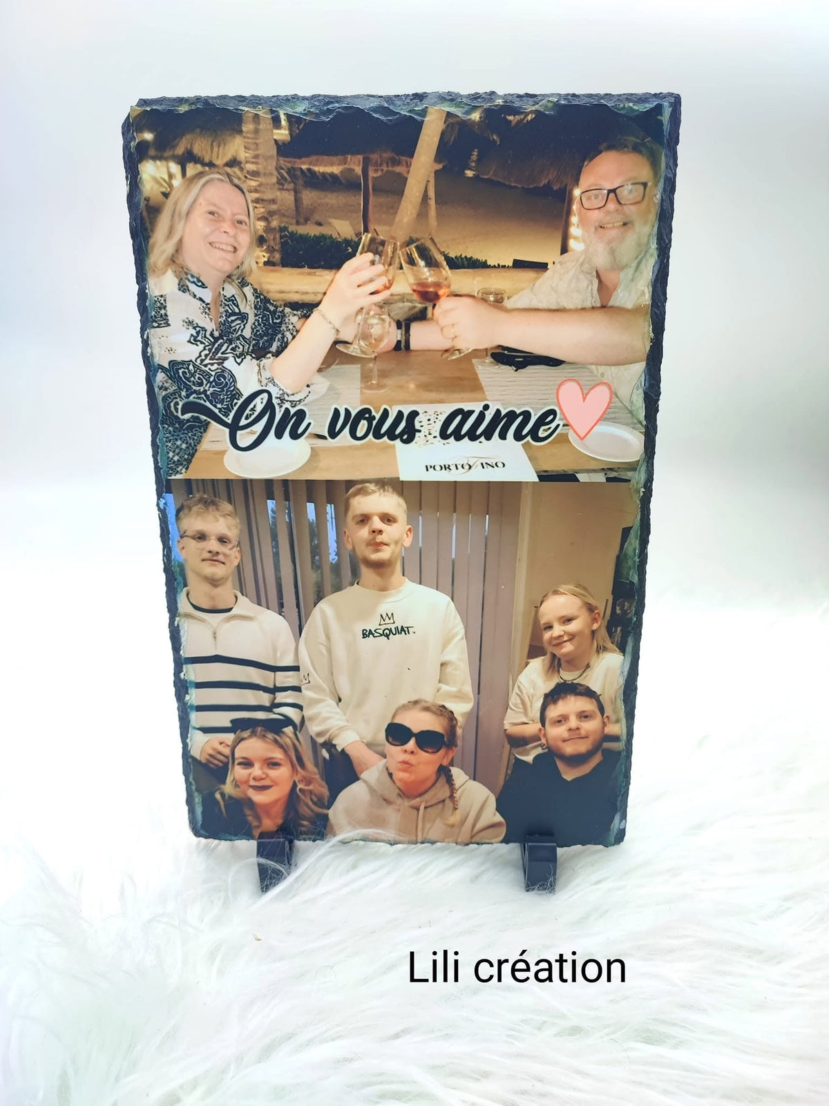 Votre photo sur ardoise personnalisée !