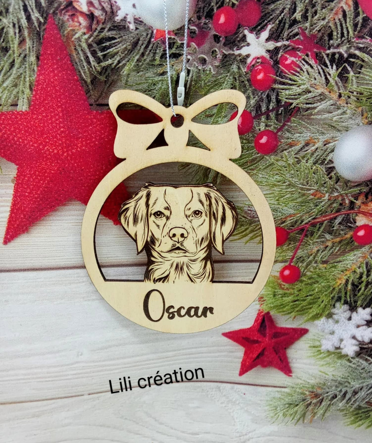 Boule de Noël -  toutes races de chiens