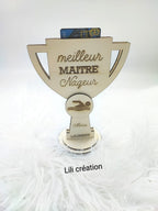 Porte carte Trophée pour coach, maître nageur ...