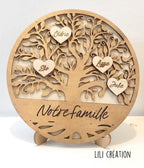 Arbre généalogique personnalisé – "Notre famille"