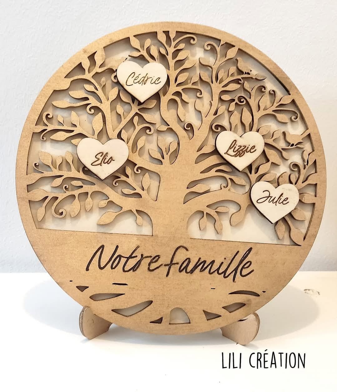 Arbre généalogique personnalisé – "Notre famille"