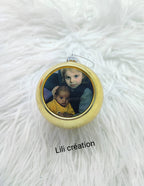 Boule de Noël personnalisée avec photo