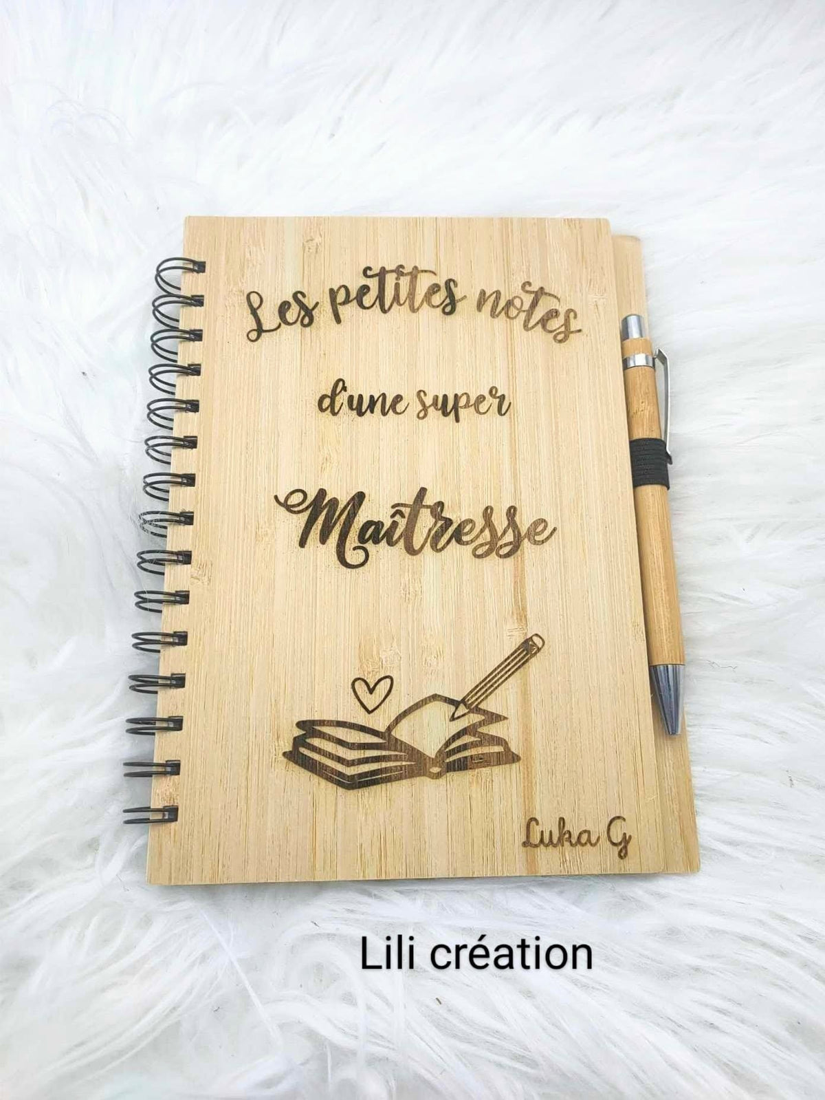 Carnet de notes personnalisé "Les petites notes d'un(e) super .."
