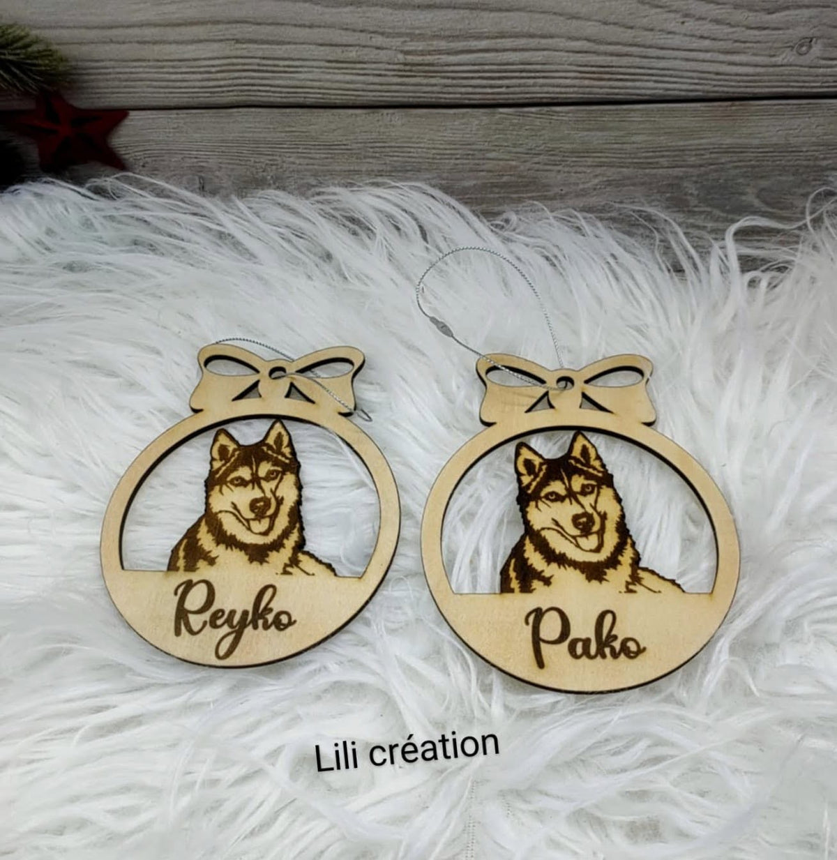Boule de Noël -  toutes races de chiens