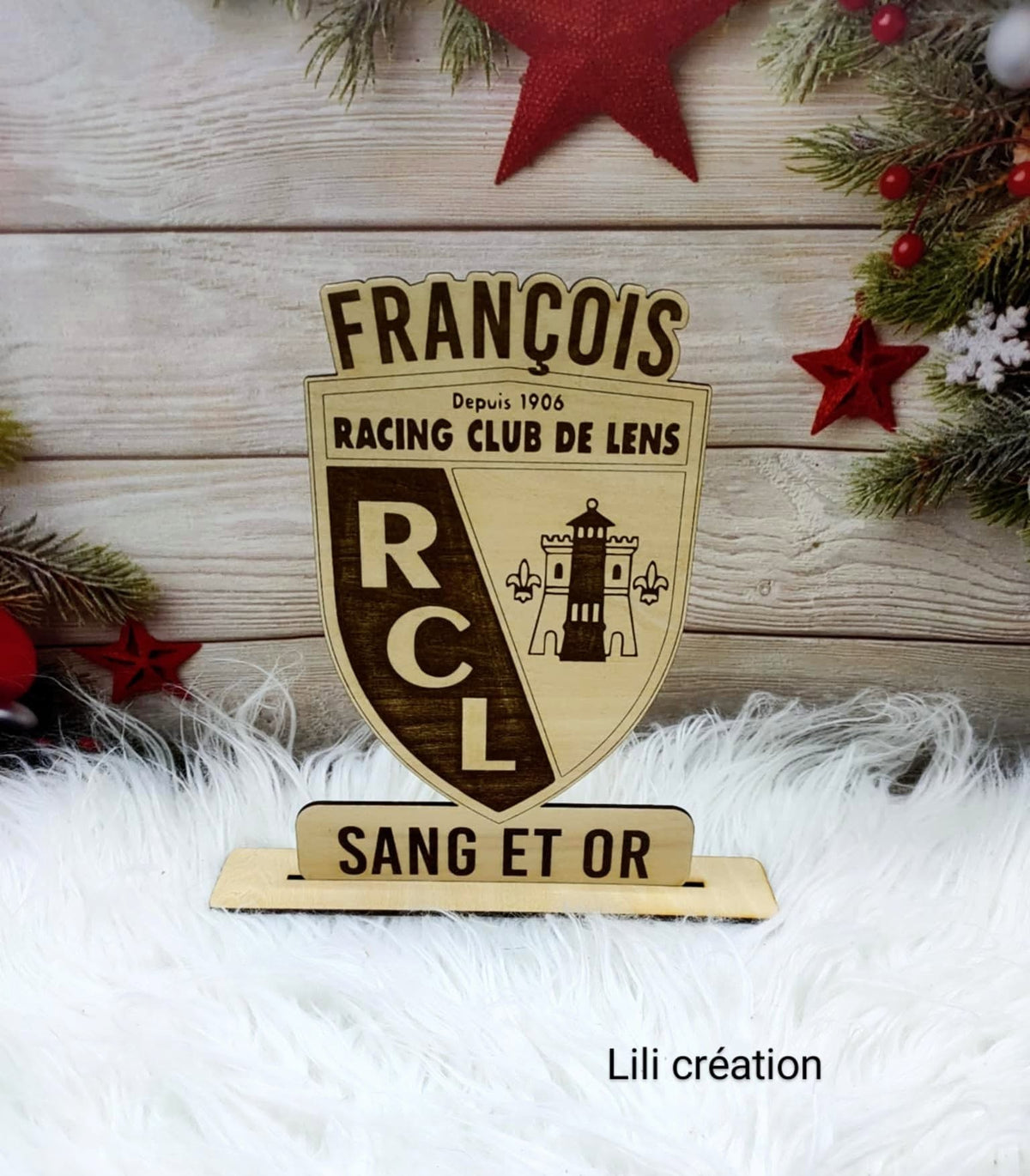 Support en bois supporter du RCL