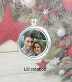 Boule de Noël personnalisée avec photo