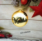 Boules de Noël personnalisation avec autocollants