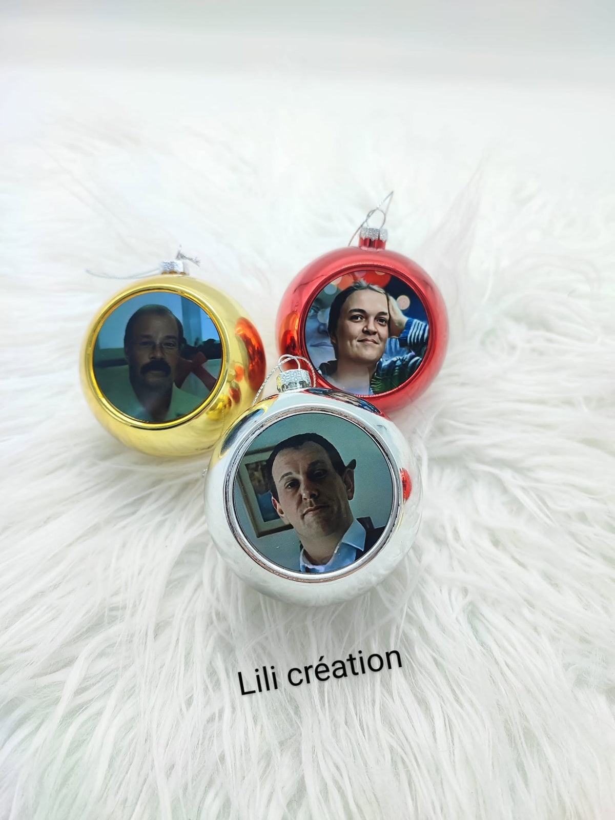 Boule de Noël personnalisée avec photo