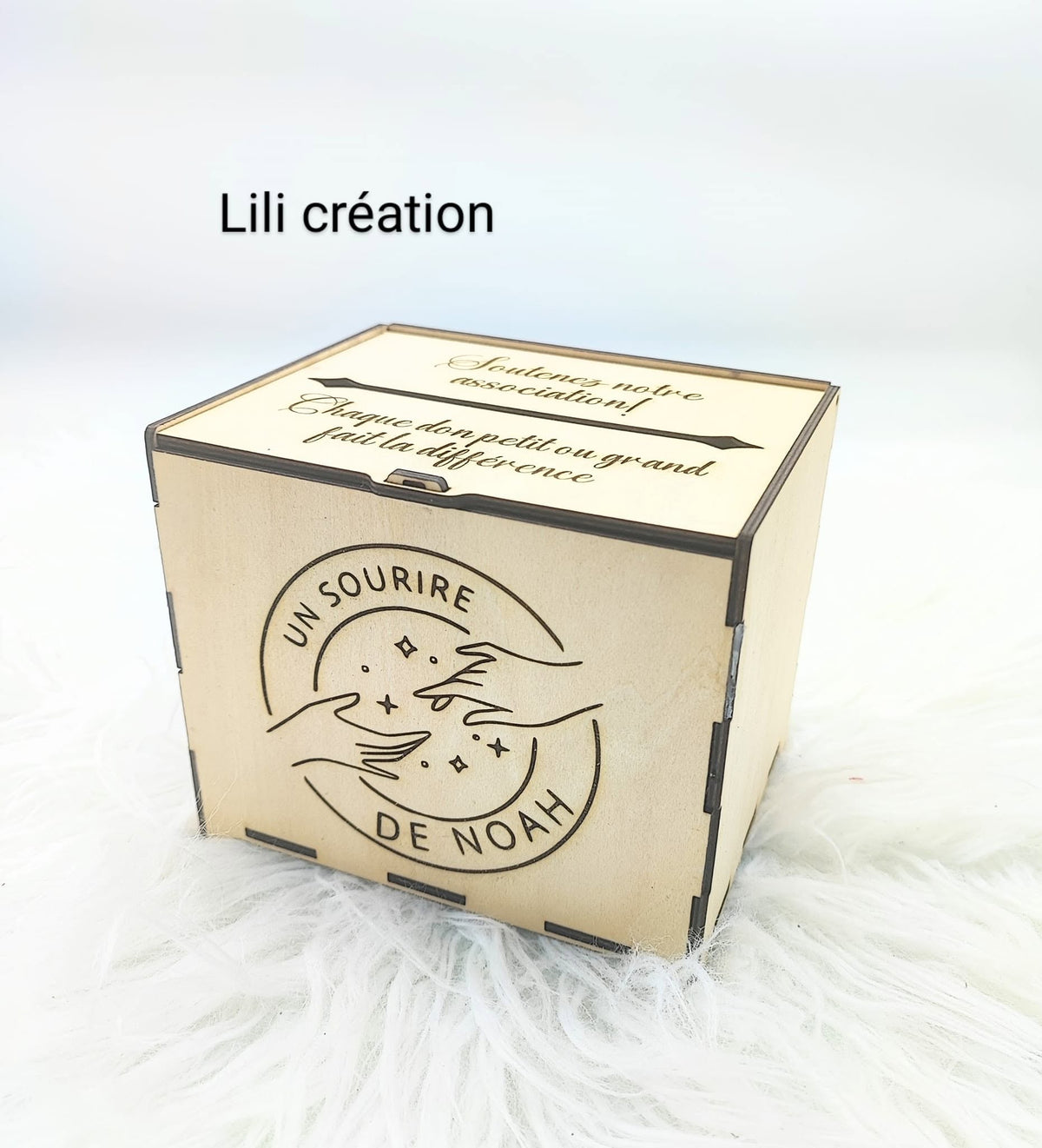 Urne associative pour collecte de dons