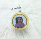 Boule de Noël personnalisée avec photo