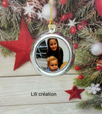 Boule de Noël personnalisée avec photo