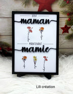 Cadre personnalisé – L’histoire d’une maman devenue mamie