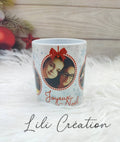 Mug de Noël personnalisé à 4 photos