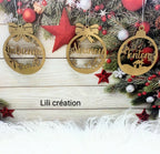 Boule de Noël avec prénom dorée