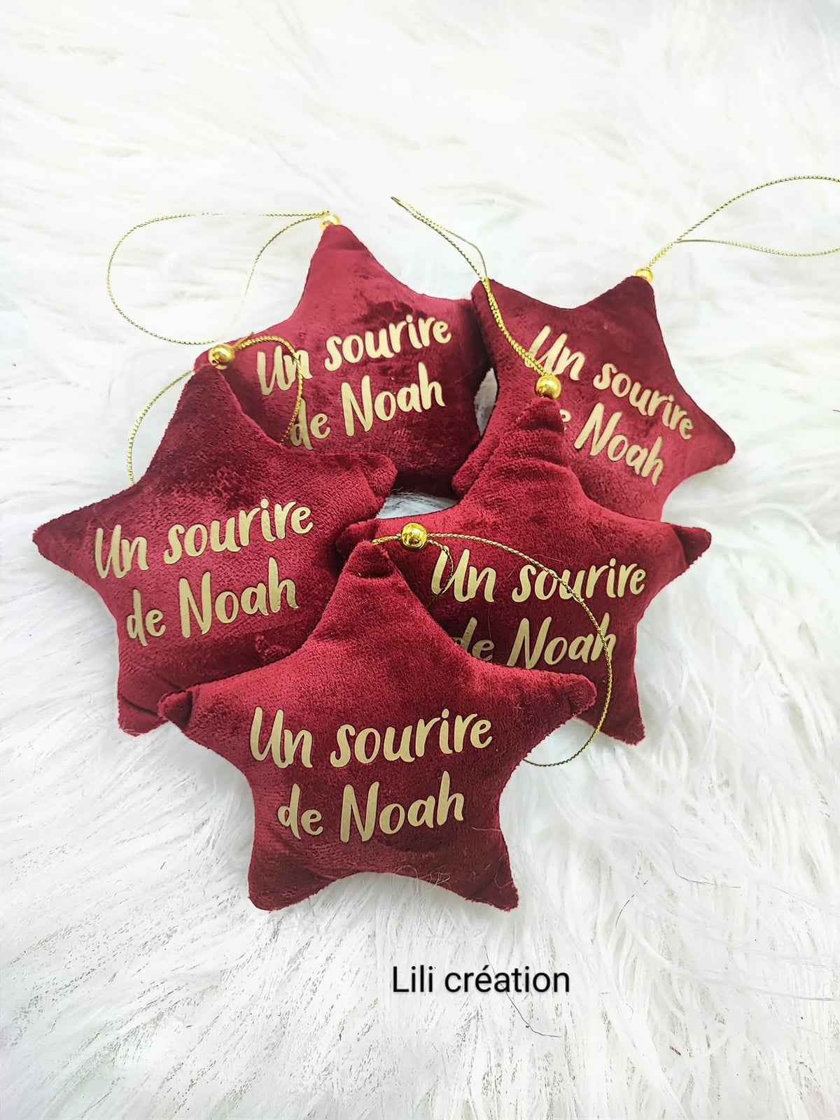 Étoiles pour le sapin personnalisées 12 cm