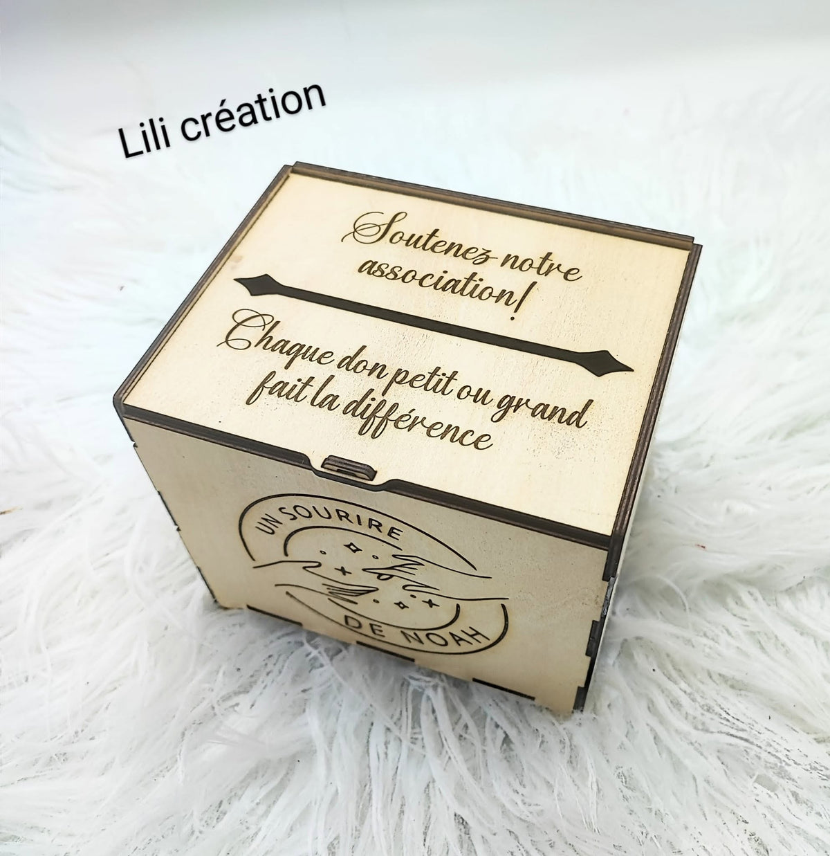 Urne associative pour collecte de dons