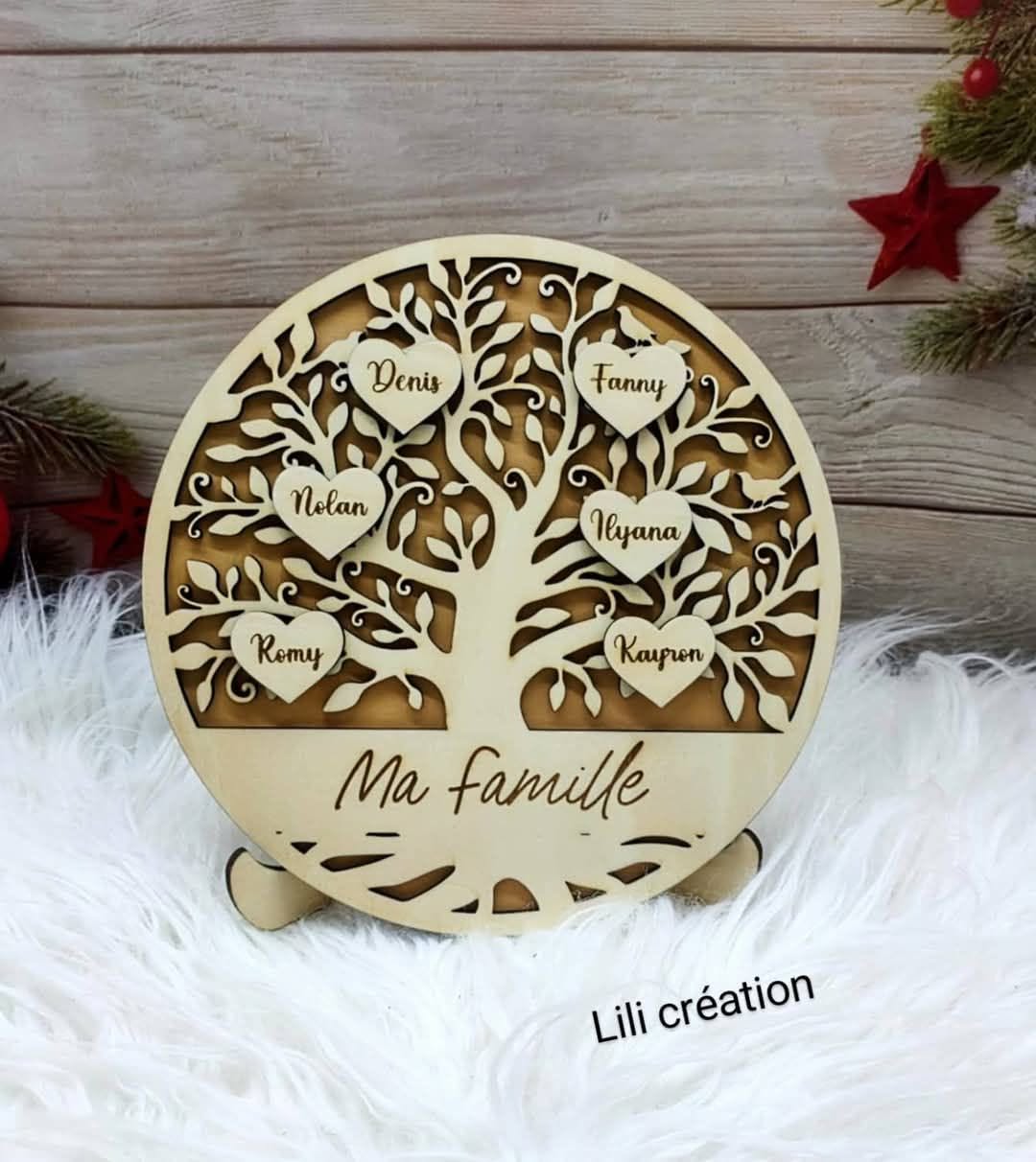 Arbre généalogique personnalisé – "Notre famille"