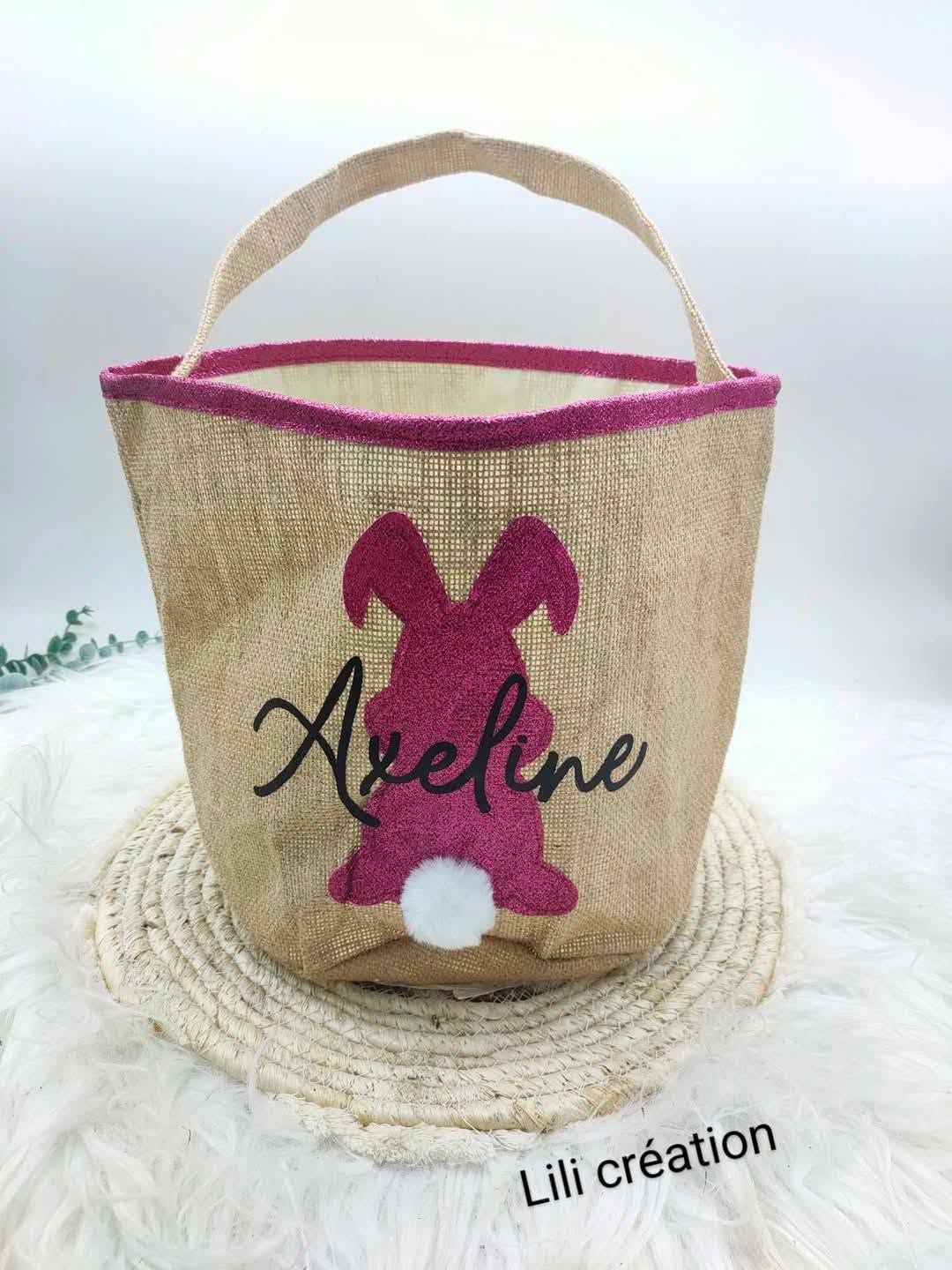 Sac personnalisé "Petit Lapin" – Rose ou Bleu