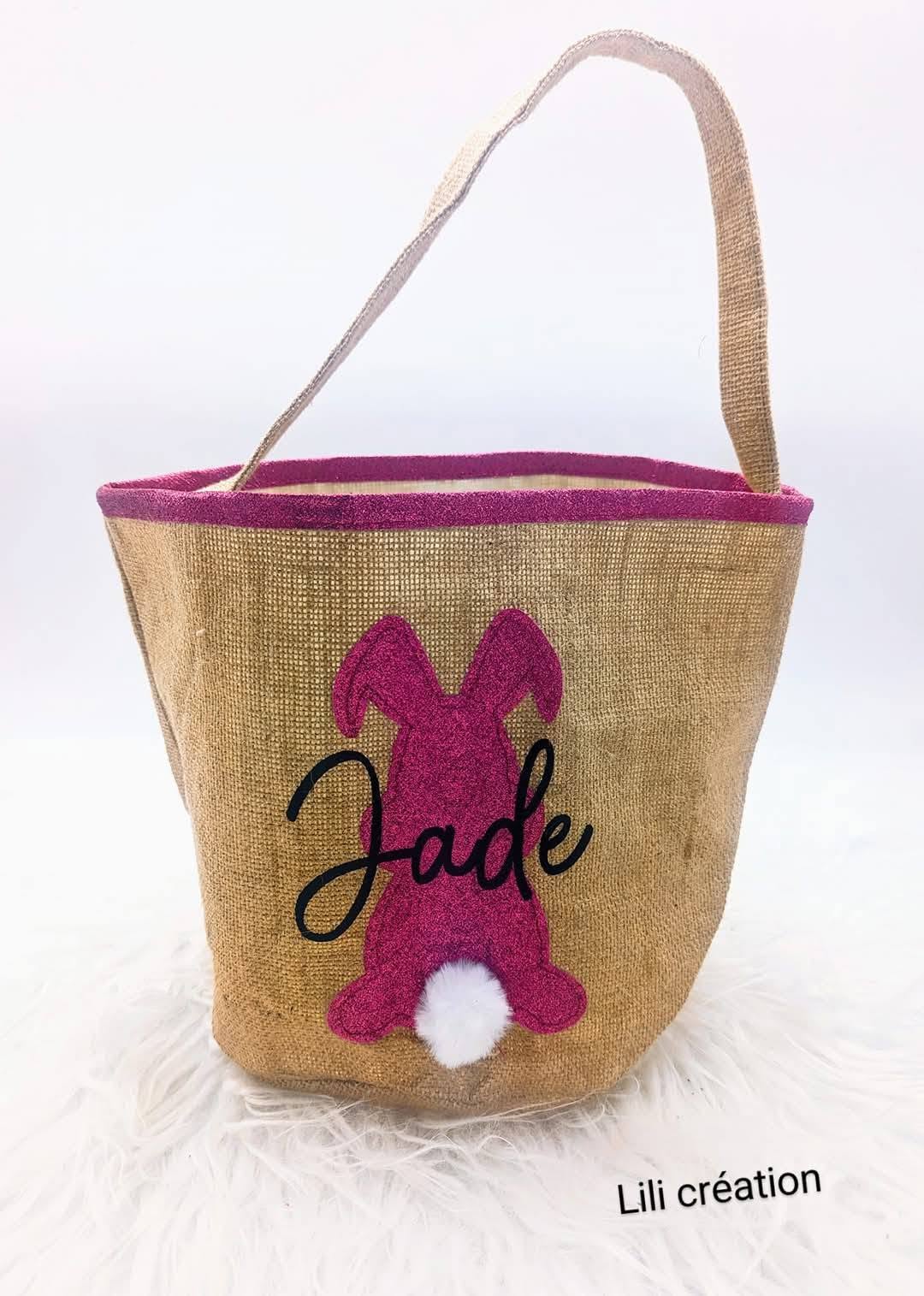 Sac personnalisé "Petit Lapin" – Rose ou Bleu
